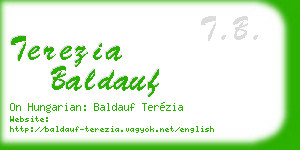 terezia baldauf business card